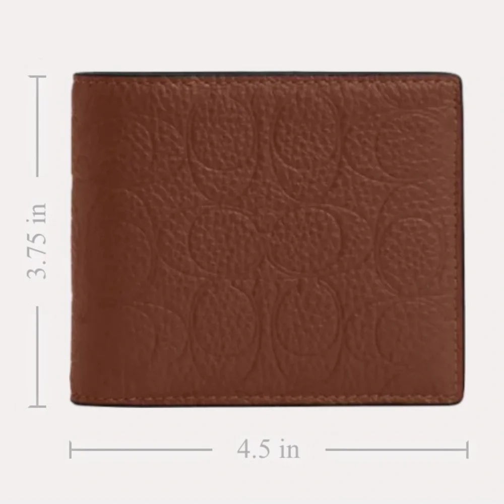 Coach 3-In-1 Wallet| In Signature Leather | Vintage Brown